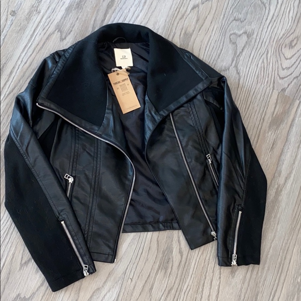 Thread & Supply Faux Leather Jacket